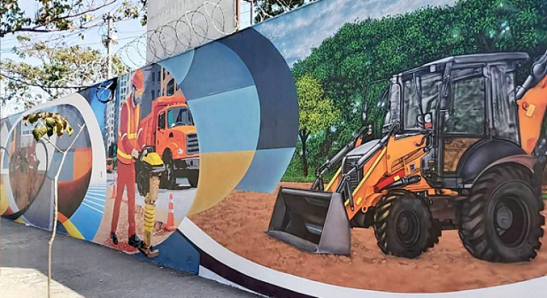 Projeto Colorindo Venda Nova transforma muros da região em arte urbana