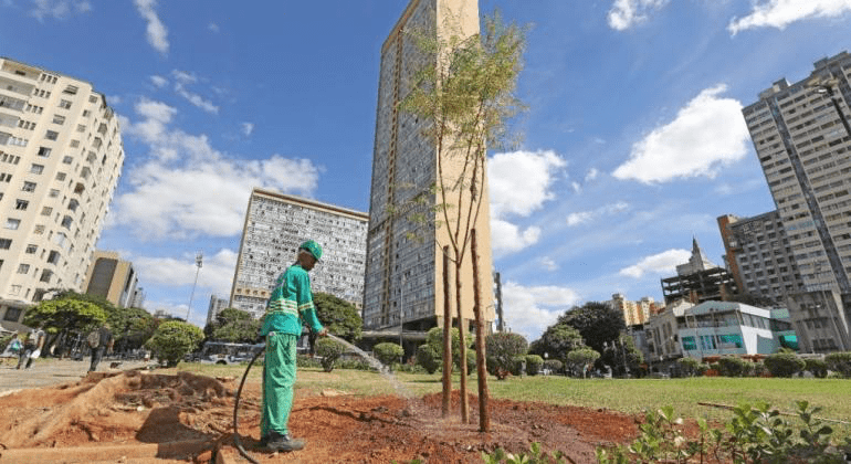 PBH Inicia Plantio de Árvores na Praça Raul Soares