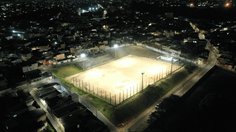 Iluminação de Campos de Futebol: Nova Etapa Concluída nesta Quarta (19)