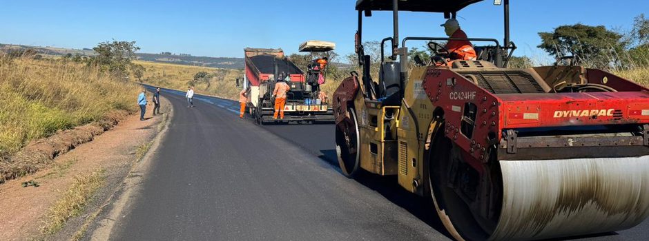 Recuperação da Rodovia entre Araxá e a Divisa com São Paulo Avança com 90% dos Serviços Concluídos